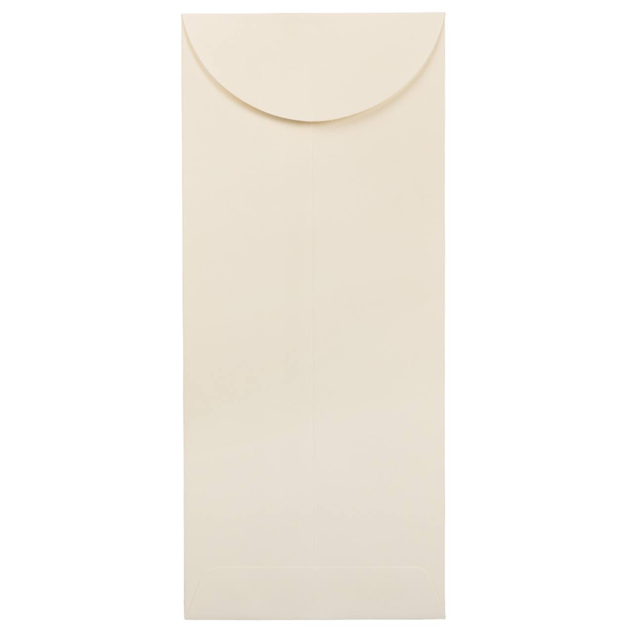 JAM Paper 4.75" x 11" Natural White Wove Business Strathmore Envelopes, 50ct.